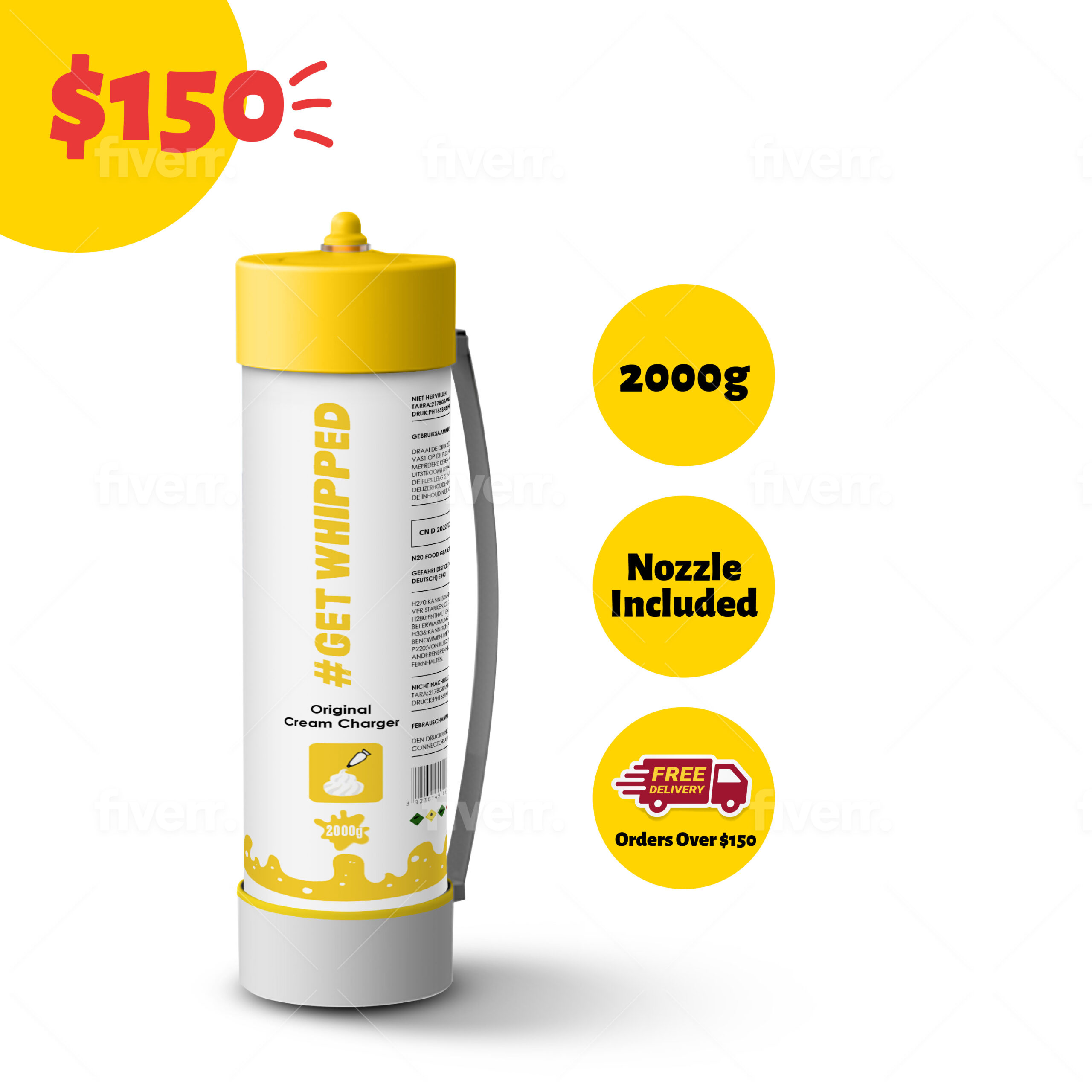 1 x 2000g Cream Charger