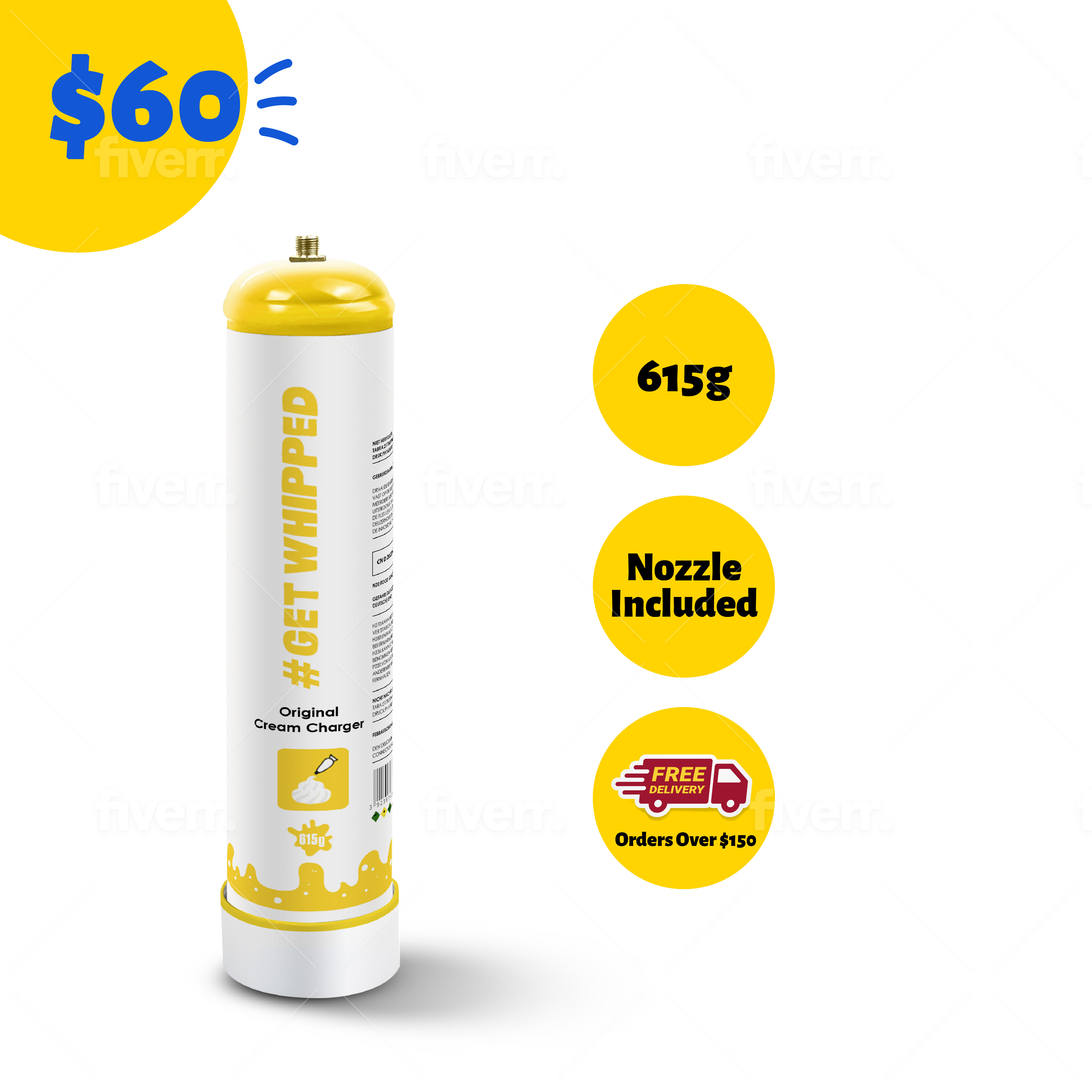 1x 615g Cream Charger