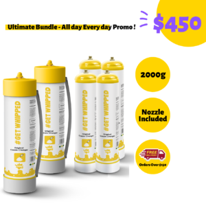 2x 2000g + 4x 615g Cream Charger